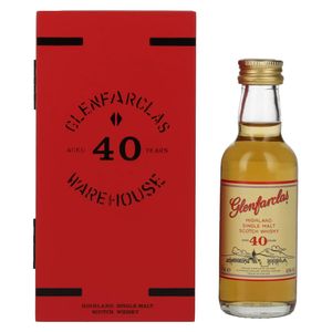 Glenfarclas 40 Years Old Highland Single Malt Scotch Whisky 43% Vol. 0,05l in Holzkiste