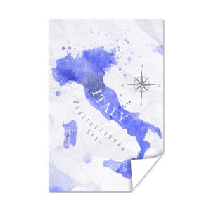 MuchoWow® Poster Karten - Aquarell - Italien 20x30 cm - Papierdruck