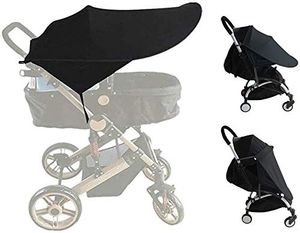 Baby Buggy Sun, Infant Kinderwagen Sonnenschutz, Kinderwagen UV-Schutz Strahlen Cover Vorzelt Schwarz