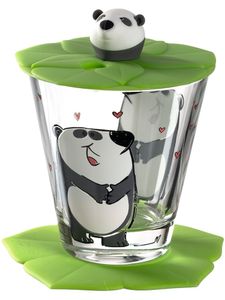 LEONARDO Kindertrinkset Panda 3teilig