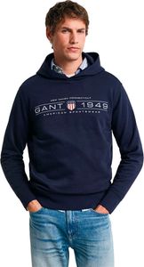 Gant Graphic 2044014 Kapuzenpullover Blau S Mann Blau S Gant Graphic 2044014 Kapuzenpullover Blau S Mann Blau S