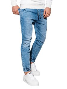 Ombre Clothing Herren-Denim Jogginghose Reynard-Licht Blau XL