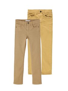 Name it Kinder Jungen Jeans-Hose - NlmTheo Twill Pant Boy Extra Slim-Fit, Farbe:Braun, Größe:146