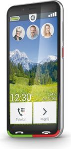 emporiaSUPEREASY | Téléphone Portable sénior 4G Volte | Smartphone sans abonnement | Téléphone Mobile avec Bouton d'appel d'urgence | écran 5 Pouces | Android 10 | Caméra 13 MP | Noir