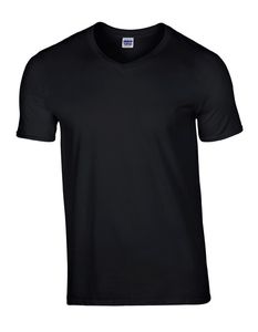 Gildan Herren T-Shirt Softstyle® V-Neck 64V00 Schwarz Black XL