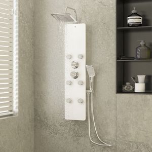 Prolenta Premium - Szklany panel prysznicowy 25x47,5x130 cm Biały Prolenta Premium - Szklany panel prysznicowy 25x47,5x130 cm Biały