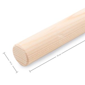 Holzstab für Makramee 35cm - 1 Stück
