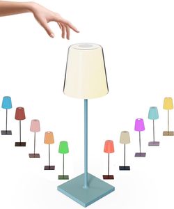 LED Touch Lampe 710 kabellos – RGB Licht für innen & außen, USB Akku 2600 mAh, warm-/kaltweiß, tragbar, Kopf abnehmbar, Blau Matt, Energieklasse A LED Touch Lampe 710 kabellos – RGB Licht für innen & außen, USB Akku 2600 mAh, warm-/kaltweiß, tragbar, Kopf abnehmbar, Blau Matt, Energieklasse A