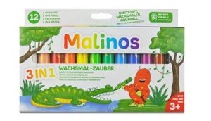 Malinos Wachsmal-Zauber 12 Farben