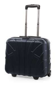 SUITLINE - Pilotní vozík, kufřík na notebook, aktovka, palubní kufr, tvrdá skořepina ABS, TSA, 38 cm,,tmavě modrá