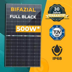 Solarmodul 4x 500W Bifazial Glas-Glas Photovoltaik Solarpanel