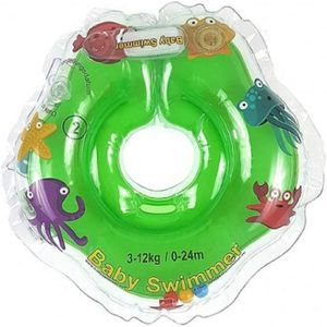 BabySwimmer Badehilfe Schwimmring für den Hals Grün 3-12 kg GS