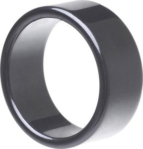 Breiter Ring aus Hämatit grau dunkelgrau schlicht flach glatt Herren Damen Uni Breiter Ring aus Hämatit grau dunkelgrau schlicht flach glatt Herren Damen Uni