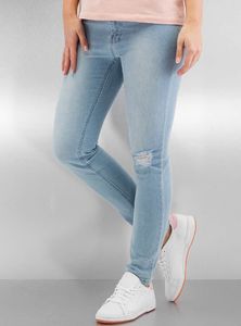 Urban Classics Damen Hose Ladies High Waist Skinny Denim Pants Lightblue-29