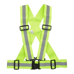kwmobile 6in1 Set Reflektor Sicherheitsweste S-M - Warnweste für Damen, Herren und Kinder - Weste zum laufen, joggen oder skaten - in Neon Gelb