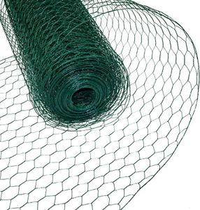 Sechseckgeflecht Drahtzaun Hasendraht 0,75 x 25m Drahtgeflecht Maschendraht grün Sechseckgeflecht Drahtzaun Hasendraht 0,75 x 25m Drahtgeflecht Maschendraht grün