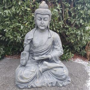 Gartenfigur Große sitzende Buddha Figur 120 cm