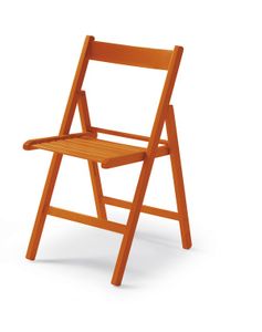 Skládací židle CasaDolce HARE ORANGE, sada 4 kusů, 43x48x79 cm