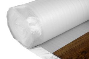 Trittschalldämmung | Dampfbremse für Bodenbeläge aus Holz | NostraFoam easy | 2mm, Menge:25 Quadratmeter