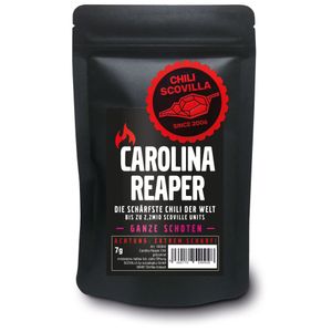 CHILI SCOVILLA Carolina Reaper Schoten im SealPack, 7g