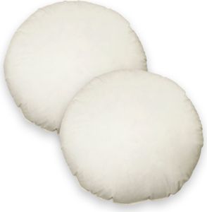 2er Pack Füllkissen 50 cm rund Federn Kissen Inlett Kissenfüllung Kopfkissen Innenkissen