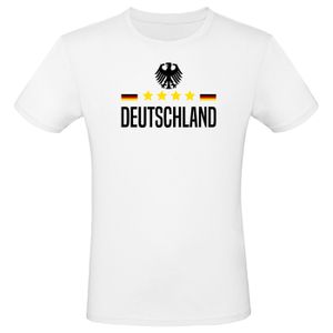 Fanpaket Deutschland Sonnenbrille Hammer T-Shirt Armband Becher und Hawaiikette , Größe wählen:XXL