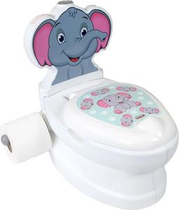 Pilsan Töpfchen Elefant 07566 Musik Licht Toilettenpapierhalter Behälter Deckel weiß