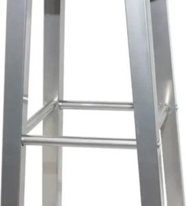 vidaXL Barhocker 2 Stk. Metall mit MDF-Sitz