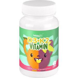 Vitamin D3+K2 Kinder Kautabletten vegan 120 St