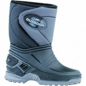 Beck Outdoor Jungen Winter PVC Thermostiefel schwarz, Warmfutter, warmes Fußbett, bis -30 Grad