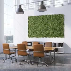 Pflanzenwand Kunstpflanzen zur Wandmontage 50 x 50 cm Jade-Leaf