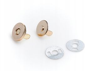 Magnetschließe 10 mm gold 10 Stück