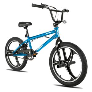 HILAND 20 Zoll Kinder BMX Fahrrad mit 3 Speichen, für Jungen Mädchen ab 7-13 Jahre alt, Blau