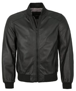 Bugatti - Herren Echtleder Lederjacke Blouson Lammnappa schwarz