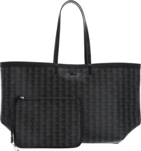 LACOSTE Shopper Schultertasche Zel Shopping Bag Monogram Noir Gris schwarz LACOSTE Shopper Schultertasche Zel Shopping Bag Monogram Noir Gris schwarz