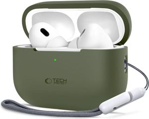 Tech-Protect Silikónové slúchadlá Apple Airpods Pro 1 / 2 Olive Green