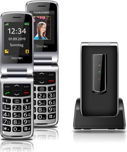 beafon SL495 Silverline Klapphandy Tastentelefon Seniorenhandy SOS Notruftaste