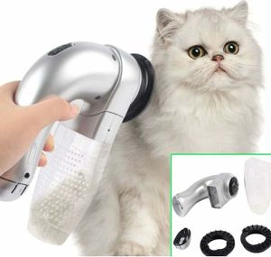 Elektrische Tierhaarentfernungsbürste, Staubsauger für Hunde und Katzen – Fellpflegewerkzeug