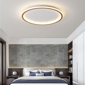 Design Deckenleuchte LED Dimmbar Wohnzimmer Deckenlampe Mit Fernbedienung 44W Gold