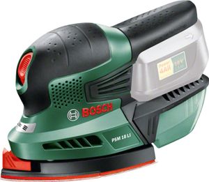Bosch PSM 18 LI Akku-Multischleifer, 104 mm Schleiffläche, Staubabsaugung (ohne Akku und Laderät)