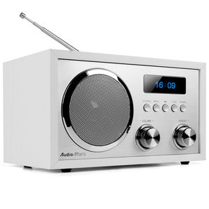 AudioAffairs DAB+ Digital Radio, Nostalgie-Radio, UKW Radio, FM, Bluetooth, kleines Küchenradio, Radiowecker, DAB Plus Radio, Retro-Radio