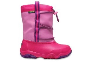 crocs Swiftwater Waterproof Boot Kids Party Pink / Candy Pink Croslite Größe: 34/35 Normal