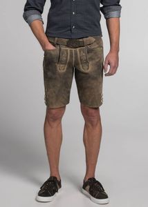 Spieth & Wensky Herren Trachten Lederhose inkl. Gürtel, Rampoldi (360659-0648)