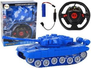 R/C modrý tank 1:18 světelný zvuk