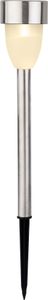 Lampa solarna ogrodowa zewnętrzna stalowa 26 cm