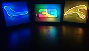 Spa LED RGB Rennstrecke, Formel 1 Kunstlicht, F1 Strecke LED Bahrain F1 Geschenk Formel 1