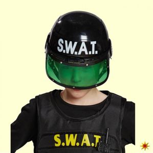 Kinder-Helm SWAT mit Klappvisier