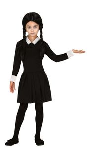 Gothic-Kind Kostüm für Mädchen Halloween-Kostüm schwarz-weiss