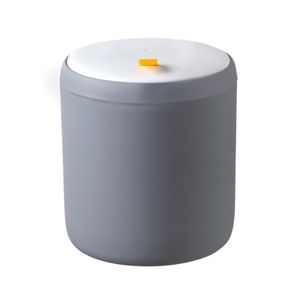 Desktop -Müll kann schnell einen Klick auf Snap -Design isolieren Geruch mit Handlungshandel Home Wohnzimmer Mini Tischabfall Bin Office Supplies-Grau