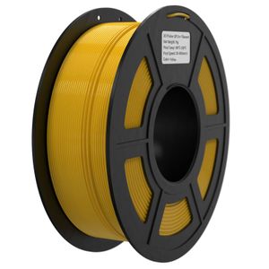 Bisofice 3D-Drucker-Filament FLASH PLA 1,75 mm 1 kg (2,2 lb), Hochgeschwindigkeits-3D-Druckmaterial, stabile Extrusionsspule, Genauigkeit +/- 0,02 mm šC Gelb